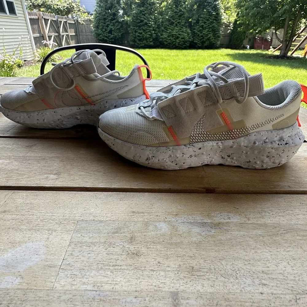 Nike Shoes Crater Impact Cream Orange Sneakers‎ Size 6.5